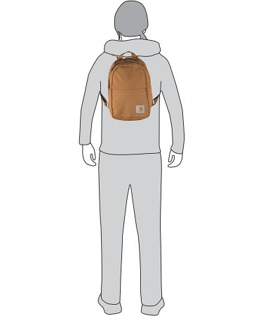 Carhartt Mini Backpack | Everyday Essentials Daypack in Brown for Men and Women - Buy Online on GoSupps.com