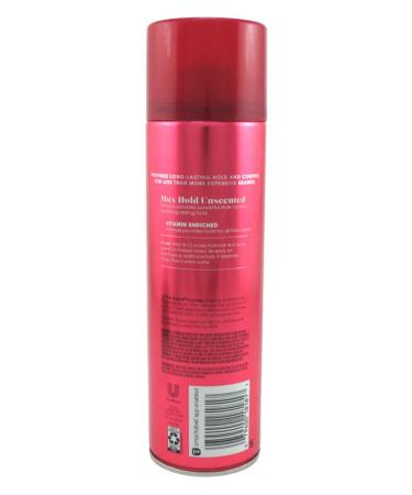 Suave Essentials Hairspray Max Hold 8 Unscented 11 Ounce (Pack of 2) - Buy Online on GoSupps.com