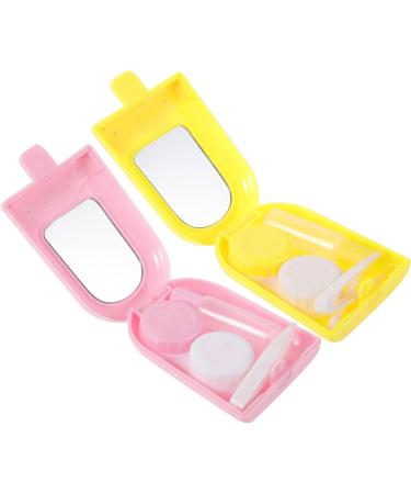 Solustrie Contact Lens Case with Mirror - Travel Lens Organizer & Colored Lens Storage Box - Buy Online on GoSupps.com