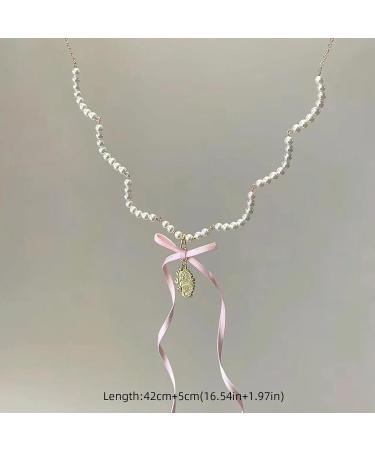 Oralgo's French Style Pearl Necklace & Collarbone Chain - Elegant Loops for Women & Girls | International Shipping - Buy Online on GoSupps.com