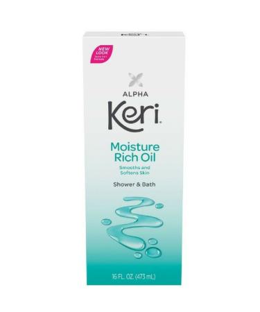 Alpha Keri Shower & Bath Moisture Rich Oil 16 oz (Pack Of 2)