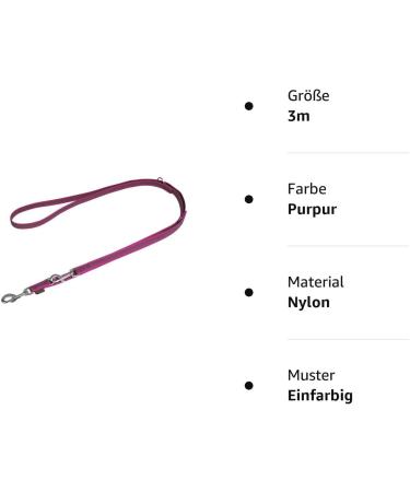 Mystique Rubberized Leash - 20mm Standard Carabiner - 3m Purple - Durable & Stylish International Shipping - Buy Online on GoSupps.com