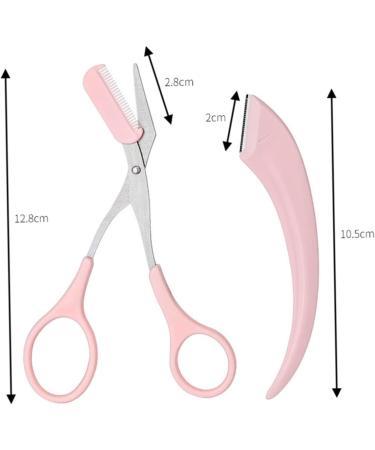 Beaupretty 3 Set Moon Eyebrow Trimmer - Pink Unisex Grooming Tool for Precision Eyebrow Shaping | International Shipping Available - Buy Online on GoSupps.com