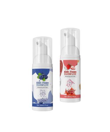 Pickx Low Fluoride Child Foam toothpaste Fruchtaroma Children's Foam toothpaste mouthwater and foam toothpaste for the oral care of children aged three years and higher (2PC)