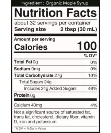 Vifranc Organic US Grade A Maple Syrup - Very Dark - 32oz | Pure & Natural - Buy Online on GoSupps.com