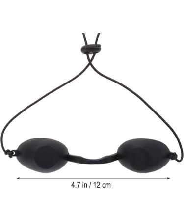 2 Set Safety Goggles Eye Patch Red Blue Light Eye Protect Eyepatch for Patients in IPL UV Infrared LED Light Therapy(Black) - Buy Online on GoSupps.com