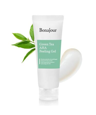 BONAJOUR Green Tea AHA Peeling Gel Best Korean Vegan beauty AHA Deep Facial Exfoliating Gel 5.1Fl.oz
