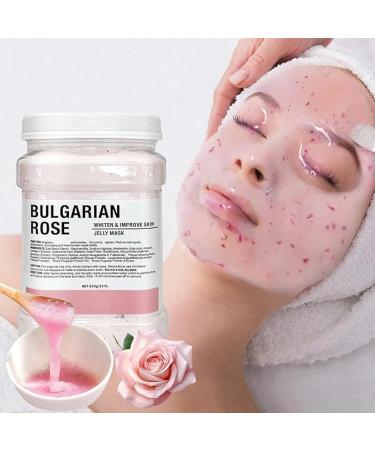 Jelly Mask for Facials Professional Natural Gel Face Masks Hydrating Rubber Mask 23 Fl Oz Jar Face Mask SkinCare (Bulgarian Rose)