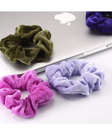 60 Velvet Hair Scrunchies Set with Gift Bags - Women's & Girls' Hair Accessories - Holiday Gift - Buy Online on GoSupps.com