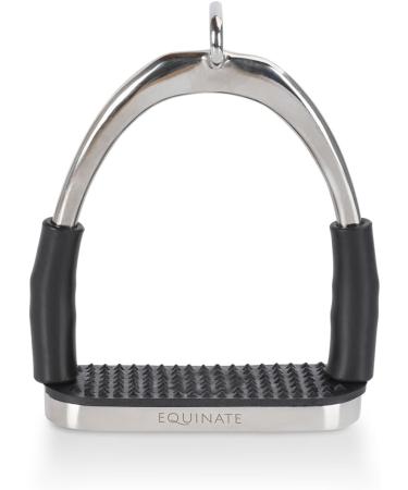 Equinate Safety Bar Charles 10cm - Stainless Steel Rubber Anti-Slip Stirrup Set for Adults & Children - Relieves Ankles - 2 Pieces - Buy Online on GoSupps.com