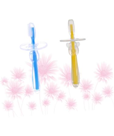 Frcolor 4-Piece Silicone Training Toothbrush Set & Teething Toy for Babies | Soft Safe Earth Tone Baby Care Essentials - Buy Online on GoSupps.com