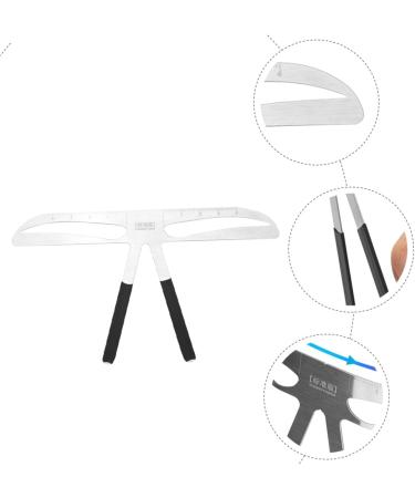 Beavorty Makeup Stencil Permanent Eyebrow Ruler Stainless Steel Eyebrow Ruler Girl Bubble Eyebrow Line - Buy Online on GoSupps.com