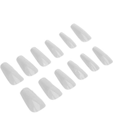 Nail Tips Multi-Size Breathable False Nail Tips Semi-Frosted Ultra-Thin for Salon (12#) - Buy Online on GoSupps.com