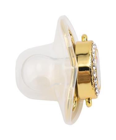Buy Luxury BPA-Free Baby Pacifier - Rhinestone Golden Bling Dummy for 6-18 Months Newborns - Buy Online on GoSupps.com