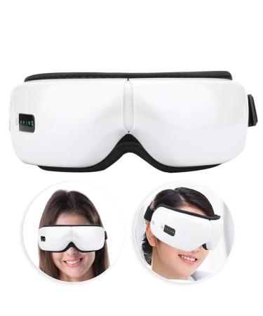 Electric Eye Massager Heat Compression and Vibration Music Temple Eye Massager for Eyes Futigue Dry Eyes Stress Relief