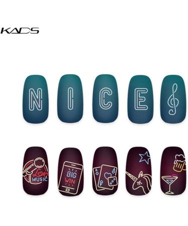 KADS Nail Art Stamping plate Nail Template Nail Art Design Tool Nail DIY Design Image Plate (FA055) - Buy Online on GoSupps.com