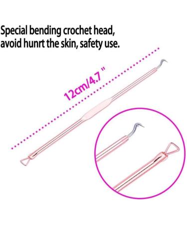 Blackhead Removal Tool Pimple Cleansing Tool Kit Stainless Steel Acne Pimple Extractor Acne Remover Tool Blackhead Remover with Box 4 Pcs Fashion processing - Buy Online on GoSupps.com