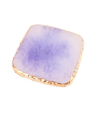 DOITOOL 1pc Mixing Make up Kit Nail Color Manicure Nail Art Kit4 Nail Palette Manicure Tools Gel Color Plate Resin Paint Drawing Color Palette Nails Nail Polish Holder Painted Purple 9X9cm Purple