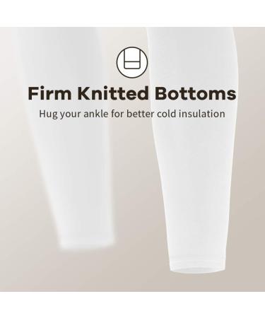 Mancyfit Women's Thermal Fleece-Lined Leggings Underwear - Soft White Bottoms (Size Small) - Buy Online on GoSupps.com