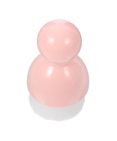 Didiseaon 1pc Cleansing Brush Face Scruber Facial Washing Brush Mineral Powder Foundation Face Brush Facial Cleaning Pad Face Scrubbers Liquid Plastic Abs Washbasin Pink Handheld