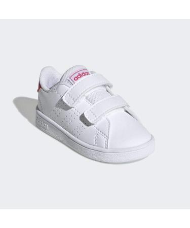 adidas Kids Advantage Cf I Sneaker Child | White Ftw Bla Rosrea | Size 2.5 UK - Buy Online on GoSupps.com