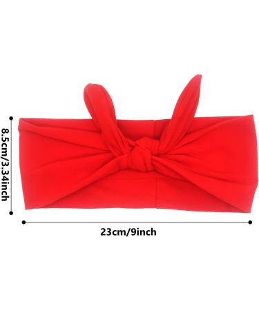 CHEERYMAGIC Retro Headbands with Rabbit Ear 2 Pieces Bow Headband Headwrap for Women Vintage Red Black Hair Band A2-TEDFD - Buy Online on GoSupps.com