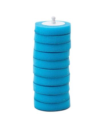 Toilet Wand Kit Powerful Cleaning System Environmentally Friendly Disposable Sponge Heads (Sky-blue)