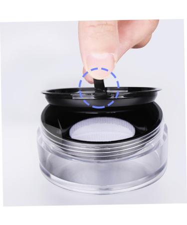 Beavorty 2Pcs travel powder container Cosmetic Powder Case Makeup Case Powder box makeup box portable 6.5X3cm Black - Buy Online on GoSupps.com