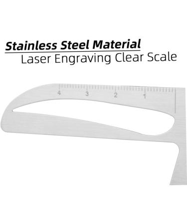 DOITOOL Eyebrow Shaping Template Eyebrow Tattoos Ruler Eyebrow Rulers Stainless Steel Portable Girl Set - Buy Online on GoSupps.com