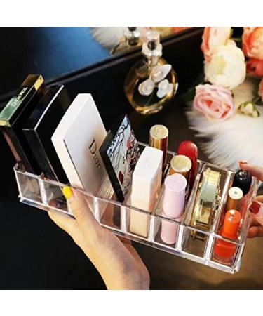 Anncus Acrylic Storage Box Cosmetic Organizer 8 Grid Blush Storage Eye Shadow Makeup Display Stand Plastic Box Drawer Compartment - (Color: Transparent) - Buy Online on GoSupps.com