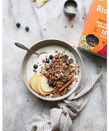 BioMe Bio&Me Apple and cinnamon gutloving muesli 360 g pack of 6 healthy breakfast vegan rich in fiber natural ingredients - Buy Online on GoSupps.com