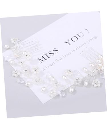 FRCOLOR Bridal Comb Pearl Hair Clip Side Hair Comb Hair Accessories for Women Bridal Hair Clip Hair Clips for Women Headwear for Women Hair Combs Tiara Wedding Hair Pin - Buy Online on GoSupps.com