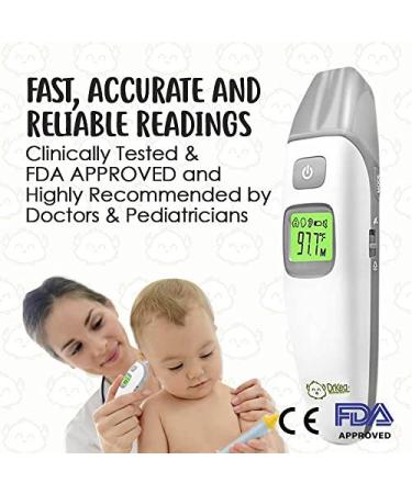 DrKea Baby Thermometer - Accurate Forehead & Ear Dual Mode Fever Thermometer for Kids & Adults - Buy Online on GoSupps.com