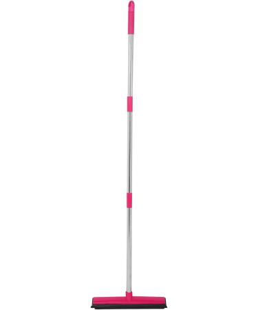 XHTLLO Multifunction Telescopic Floor Broom Pet Hair Dust Removal Cleaner Rubber Brush Head Easy To Cleaned Suitable for Floors Carpets(Pinkest) - Buy Online on GoSupps.com