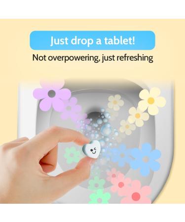 tofume Effervescent Bathroom Air Fresheners - Fresh Minty Lemon Fragrance - Toilet Deodorizer Tablets Air Fresheners For Bathroom Drop in Flushable Air Freshener Toilet Fresheners 1 Pack - Buy Online on GoSupps.com