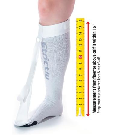 StrictlyStability White Strap Sock for Plantar Fasciitis Achilles Tendonitis Tight Calves M - Buy Online on GoSupps.com