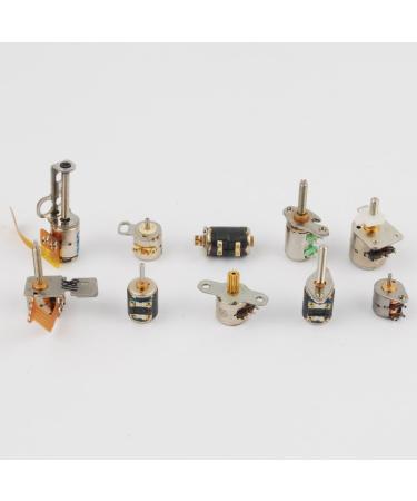 50pcs 3-5V dc 4 Wire 2 Phase Micro Stepper Motor Mini Stepping Motor 10 Types 5pcs Each Miniature Stepper Motor Assorted with Box - Buy Online on GoSupps.com