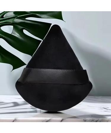 4 Pieces Soft Triangle Powder Puff - Velour Makeup Sponge for Loose Mineral Powder - Black Face Makeup Applicator - Buy Online on GoSupps.com