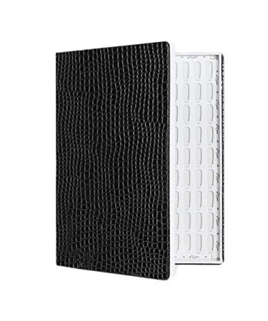 Rfeeuubft 216 Colours Nail Tips Display Book DIY Nail Art Shows Gel Colour Card Chart Painting Display Board Black