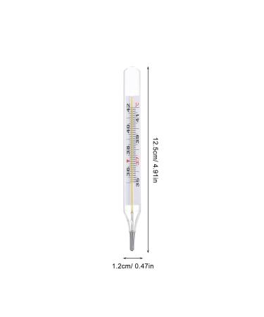 2Pc Glass Oral Thermometer for Adults - Fast Reading Fever Indicator | Free Shipping Worldwide - Buy Online on GoSupps.com