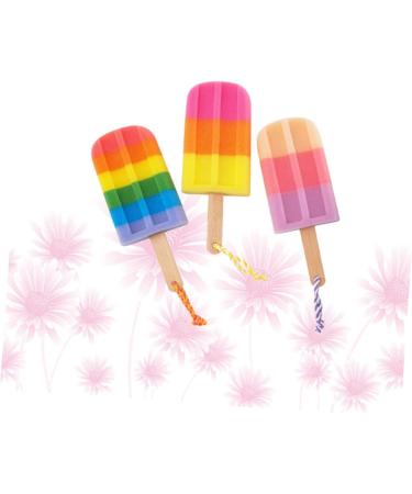 GLEAVI 3pcs Natural Exfoliating Bath Sponge Set - Bath Loofah, Ice Cream Popsicle Cushion, and Body Rubbing Towel - Buy Online on GoSupps.com