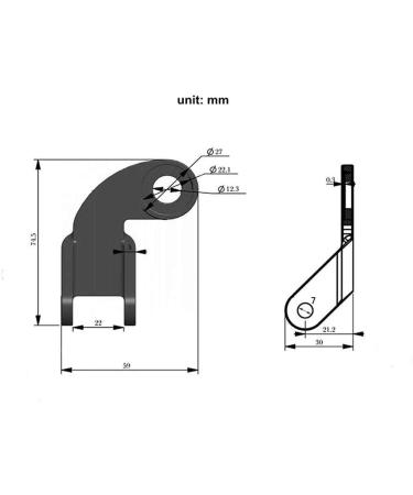 Eways Bicycle Trailer Coupler - 12.2mm Steel Hitch Connector for Bikes | Durable Replacement Coupler for Bike Trailers - Buy Online on GoSupps.com