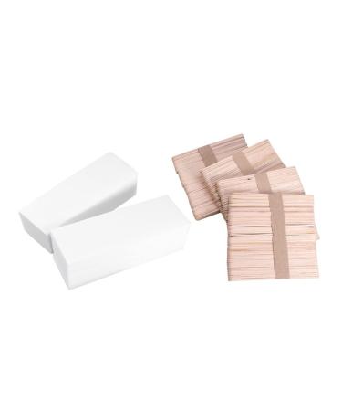 Minkissy 800 Pcs Wooden Face Wax Strips - Non-Woven Wax Strips for Body Hair Removal - Buy Online on GoSupps.com