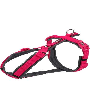 TRIXIE NEW Premium Trekking Harness M: 53-64 cm/20 mm Fuchsia/Graphite Dog Fuchsia/Graphite M