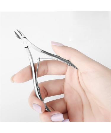 Premium 2-Part Nail Skin Pliers & Dead Skin Fork Set - Stainless Steel Nail Cutter for Perfect Toenail & Nail Care - Buy Online on GoSupps.com