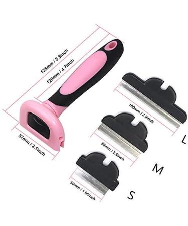 TVMALL Best Pet Grooming Brush and Professional De-shedding Tool Effectively Reduces Shedding By Up To 95% Professional Deshedding Tool For Dogs And Cats(Pink S) S Pink - Buy Online on GoSupps.com