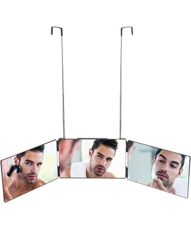 Evuioas 3 Way Mirror - Height Adjustable for Self Hair Cutting, Makeup, Styling & Coloring - Hangable On Wall or Tabletop - Buy Online on GoSupps.com