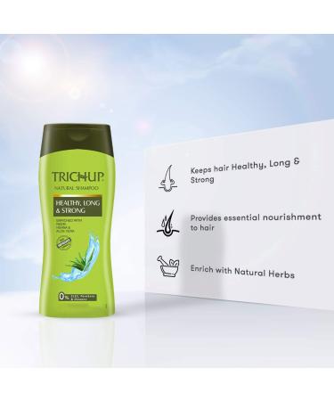 Natural Shampoo for Healthy Long & Strong Hair - Neem Henna & Aloe Vera Enriched - 400ml | International Shipping - Buy Online on GoSupps.com