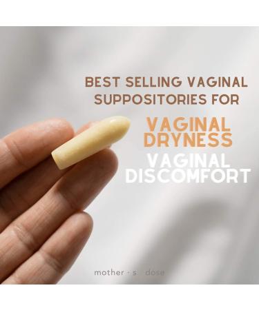 Mother's Dose Hyaluronic Acid Suppository - Hormone Free Vaginal Moisturizer - 1 Month Supply (10 Inserts) - Made in USA - Buy Online on GoSupps.com