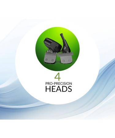 WAHL Canada Lithium-Ion Extreme Grip Multigroomer Offers versatile body grooming with 4 interchangeable heads the secure makes it easy for trimming & edging at multiple angles - Model 3115 Black - Buy Online on GoSupps.com